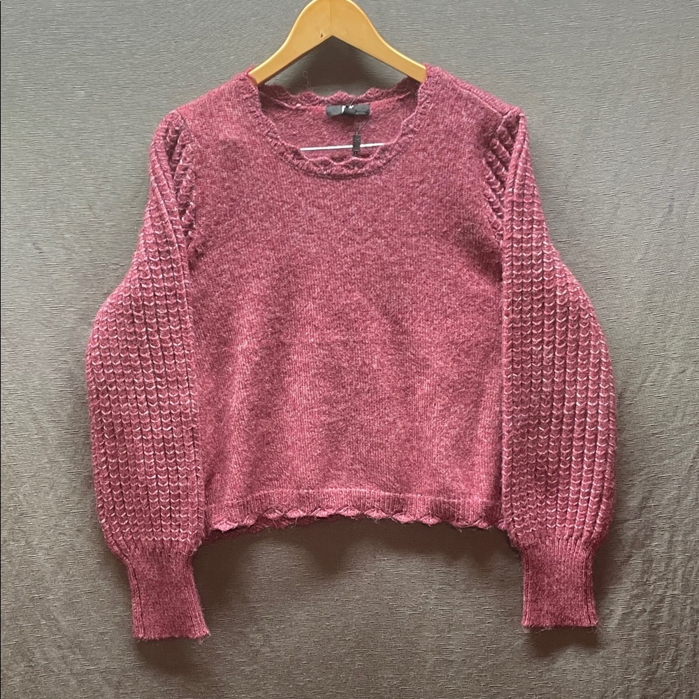 Frye Knit Sweater recycled polyester in Rich Pink